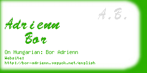 adrienn bor business card